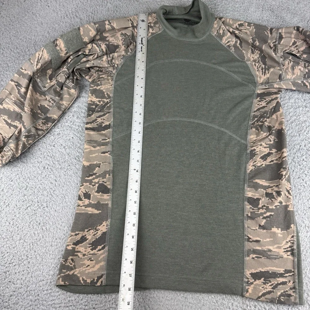 Wild Things Tactical Shirt Mens Xl‎ Green Camo Long Sleeve Padded Elbows
